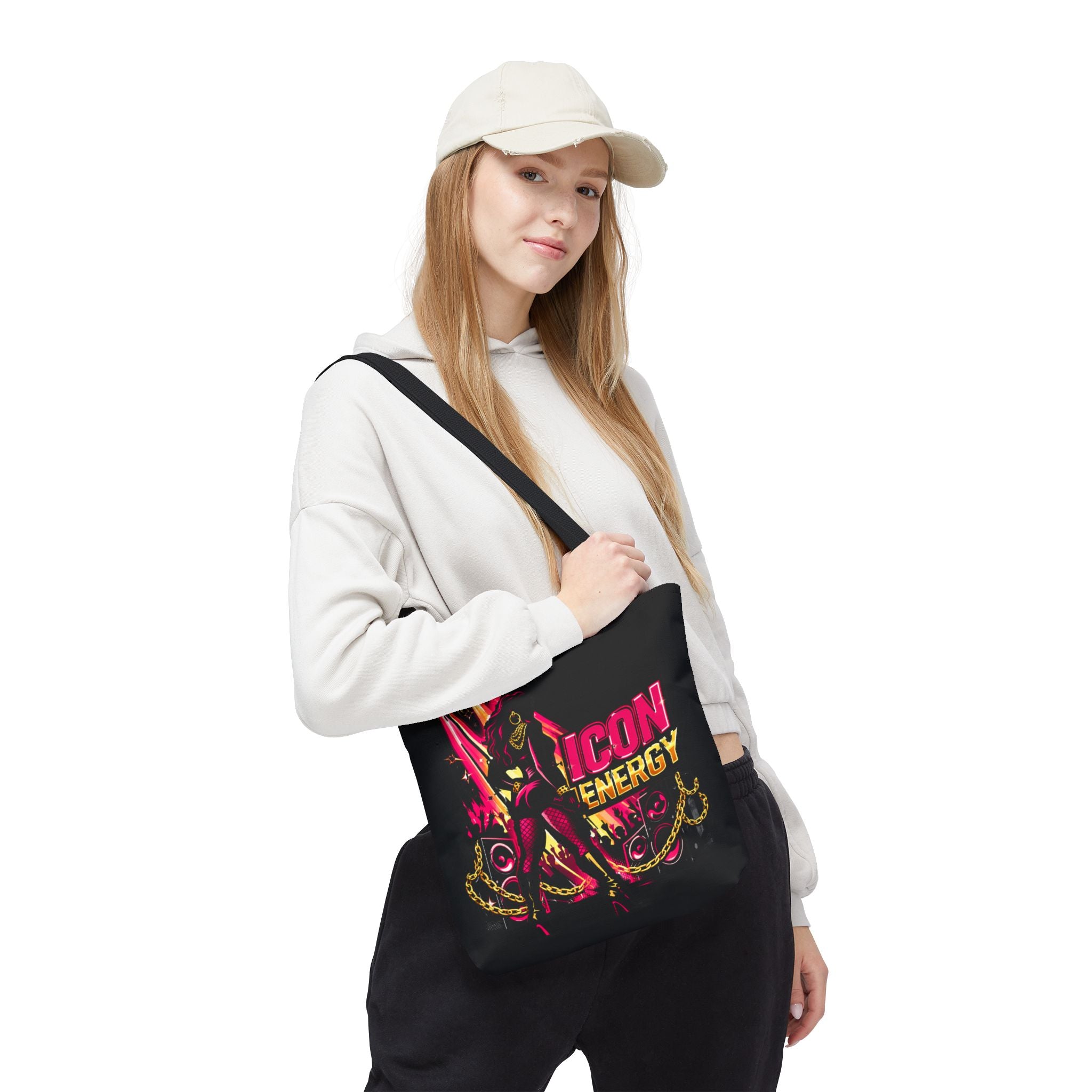 Icon Energy Tote Bag (AOP) Black