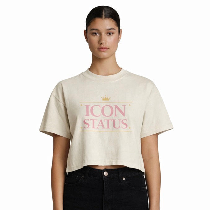 Icon Status Heavy Faded Crop Tee