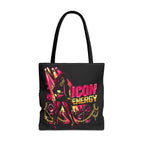 Icon Energy Tote Bag (AOP) Black
